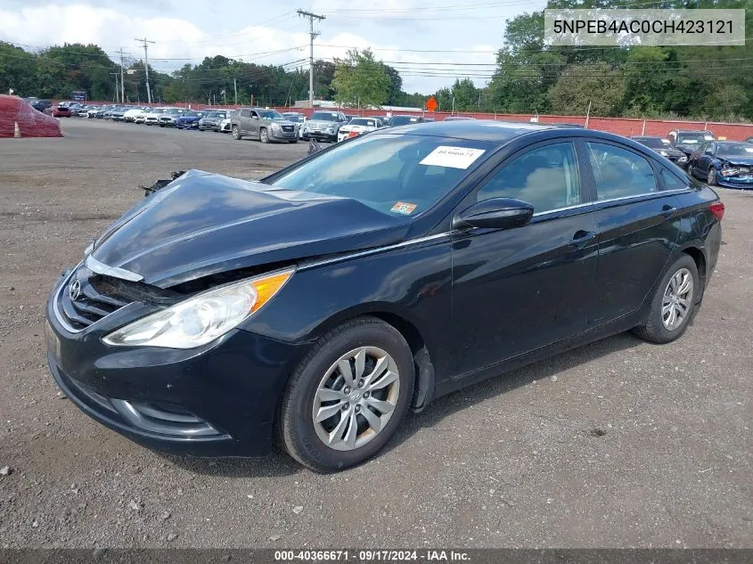 5NPEB4AC0CH423121 2012 Hyundai Sonata Gls