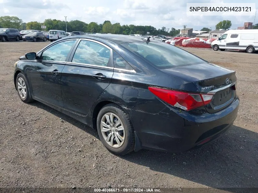 5NPEB4AC0CH423121 2012 Hyundai Sonata Gls