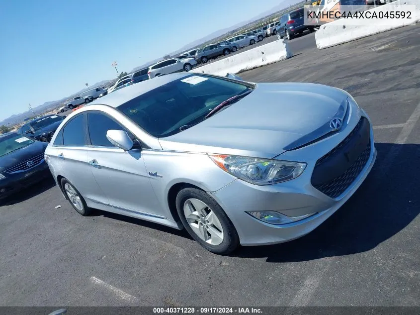 KMHEC4A4XCA045592 2012 Hyundai Sonata Hybrid