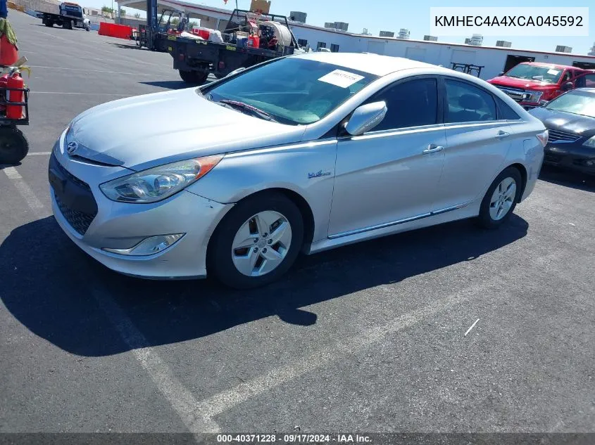 KMHEC4A4XCA045592 2012 Hyundai Sonata Hybrid