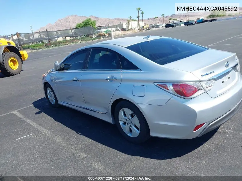 KMHEC4A4XCA045592 2012 Hyundai Sonata Hybrid