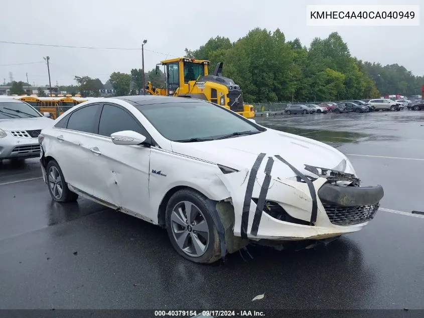 KMHEC4A40CA040949 2012 Hyundai Sonata Hybrid