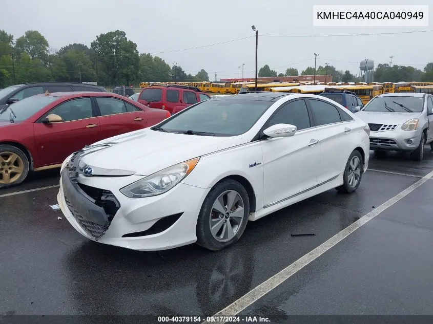 KMHEC4A40CA040949 2012 Hyundai Sonata Hybrid