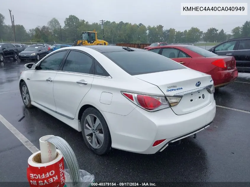 2012 Hyundai Sonata Hybrid VIN: KMHEC4A40CA040949 Lot: 40379154