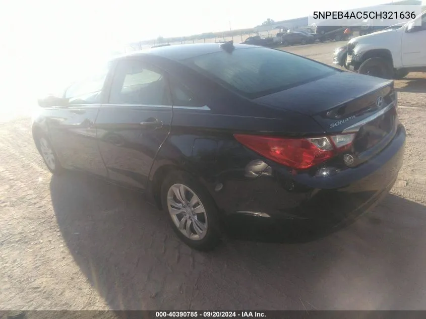 5NPEB4AC5CH321636 2012 Hyundai Sonata Gls