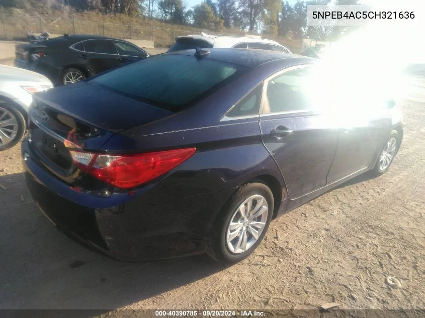 5NPEB4AC5CH321636 2012 Hyundai Sonata Gls