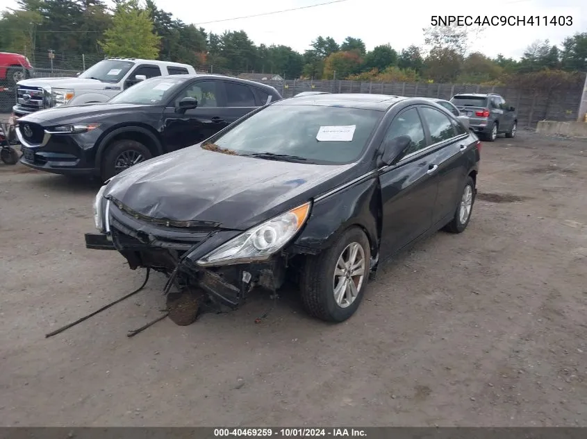 5NPEC4AC9CH411403 2012 Hyundai Sonata Se