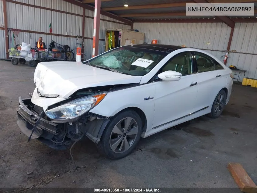 2012 Hyundai Sonata Hybrid VIN: KMHEC4A48CA062892 Lot: 40513350