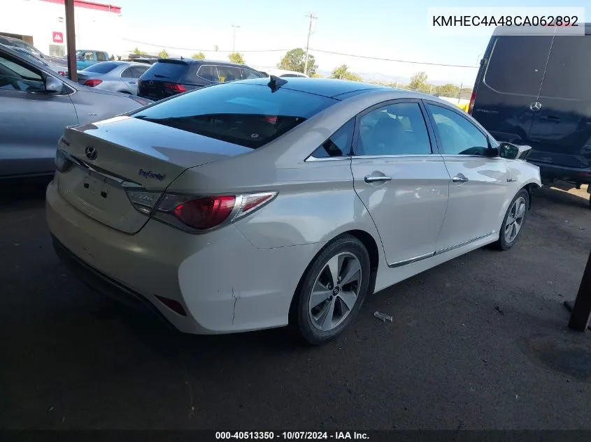 2012 Hyundai Sonata Hybrid VIN: KMHEC4A48CA062892 Lot: 40513350