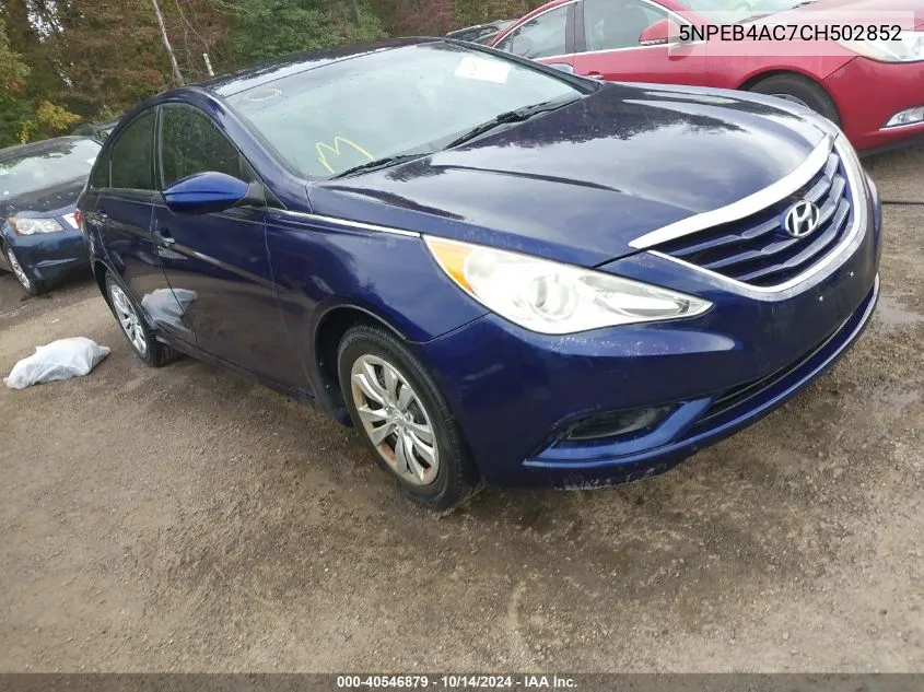 5NPEB4AC7CH502852 2012 Hyundai Sonata Gls