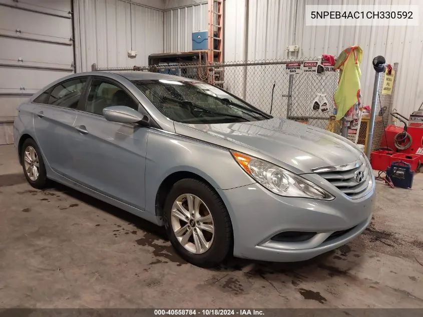 2012 Hyundai Sonata Gls VIN: 5NPEB4AC1CH330592 Lot: 40558784