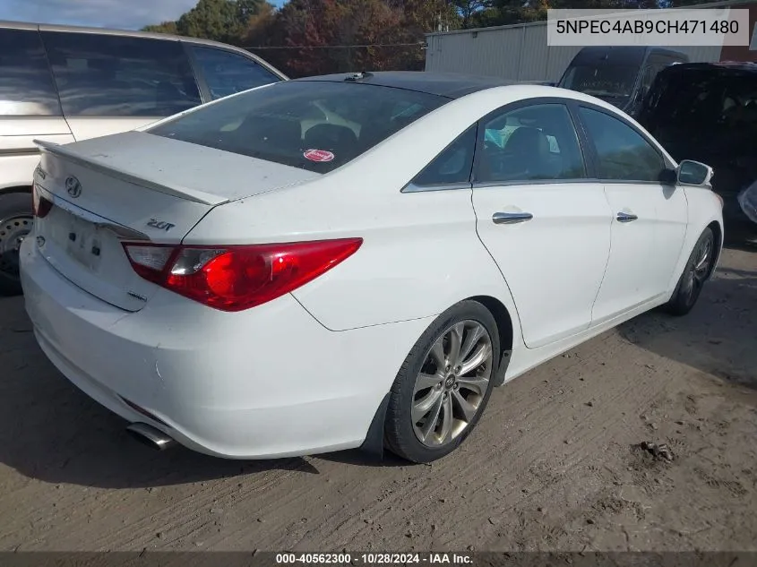 2012 Hyundai Sonata Se/Limited VIN: 5NPEC4AB9CH471480 Lot: 40562300