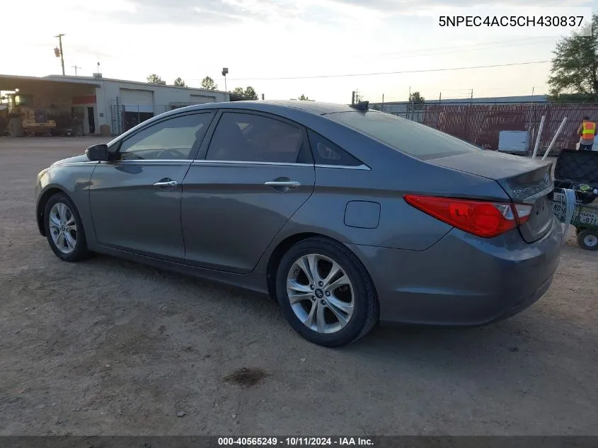 5NPEC4AC5CH430837 2012 Hyundai Sonata Limited