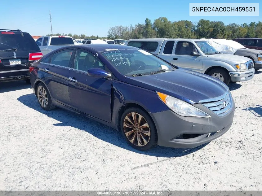 5NPEC4AC0CH459551 2012 Hyundai Sonata Se