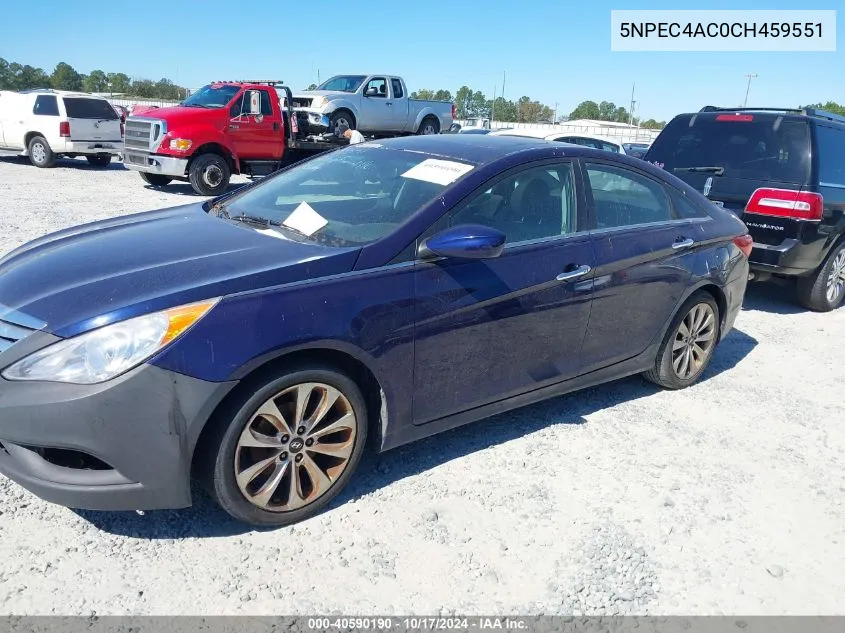 5NPEC4AC0CH459551 2012 Hyundai Sonata Se