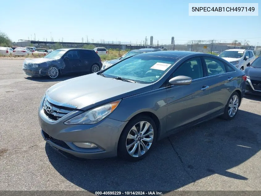 2012 Hyundai Sonata Limited 2.0T VIN: 5NPEC4AB1CH497149 Lot: 40595229