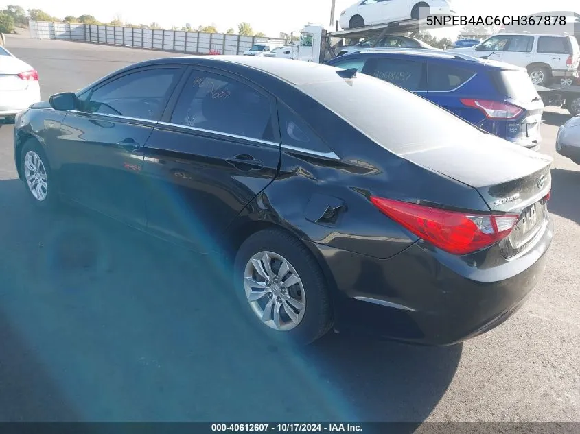 5NPEB4AC6CH367878 2012 Hyundai Sonata Gls