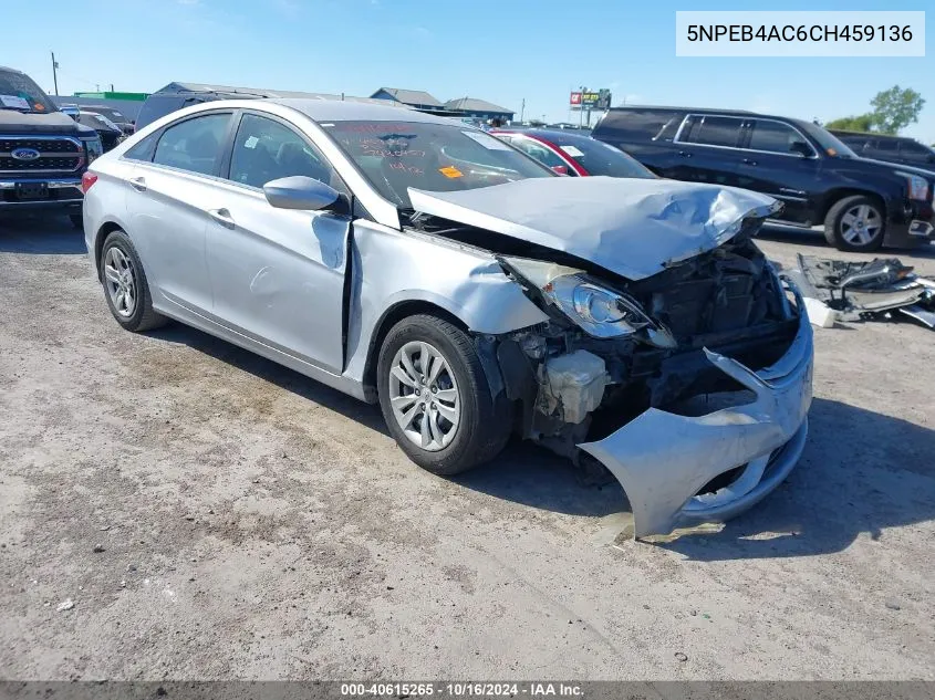 5NPEB4AC6CH459136 2012 Hyundai Sonata Gls