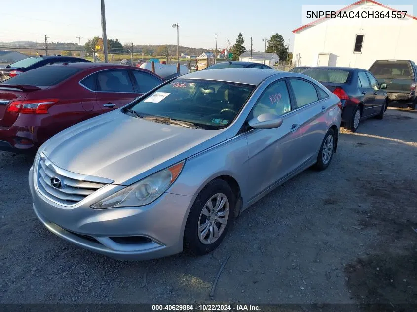 2012 Hyundai Sonata Gls VIN: 5NPEB4AC4CH364557 Lot: 40629884