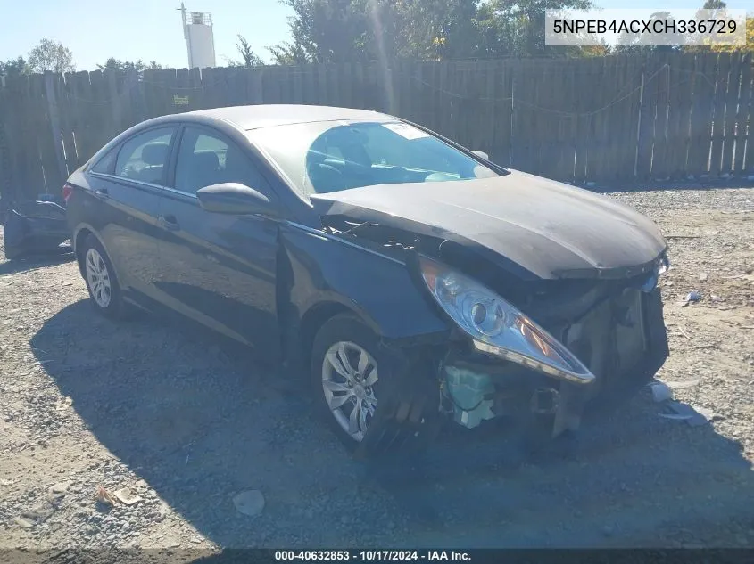 5NPEB4ACXCH336729 2012 Hyundai Sonata Gls