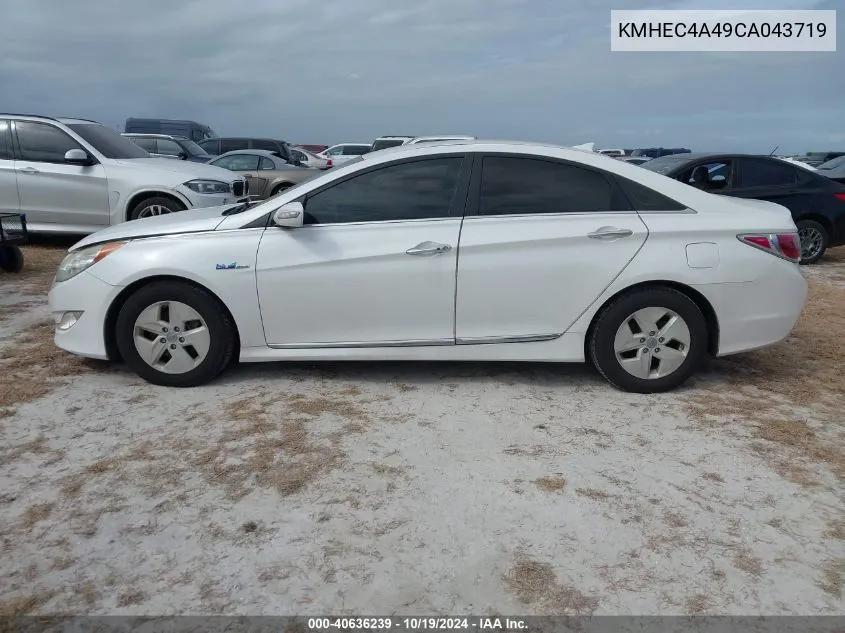 2012 Hyundai Sonata Hybrid VIN: KMHEC4A49CA043719 Lot: 40636239