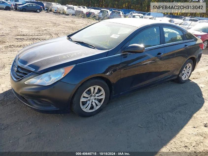 5NPEB4AC2CH313042 2012 Hyundai Sonata Gls