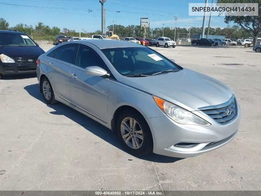 2012 Hyundai Sonata Gls VIN: 5NPEB4AC9CH414434 Lot: 40640950