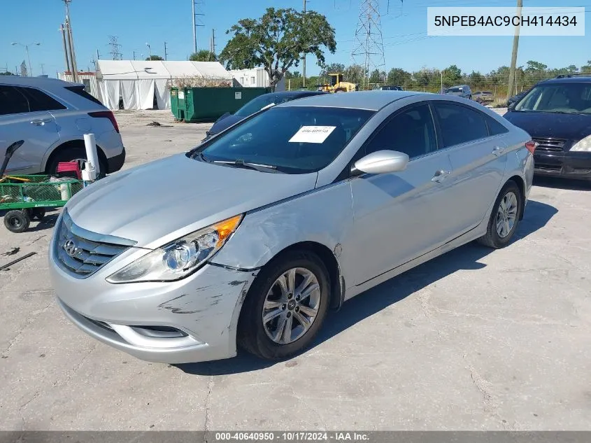 2012 Hyundai Sonata Gls VIN: 5NPEB4AC9CH414434 Lot: 40640950