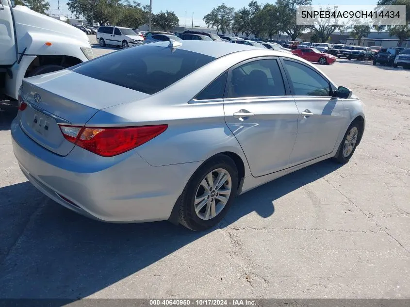 2012 Hyundai Sonata Gls VIN: 5NPEB4AC9CH414434 Lot: 40640950