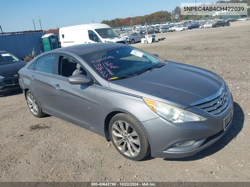 2012 Hyundai Sonata Se 2.0T VIN: 5NPEC4AB4CH422039 Lot: 40642798