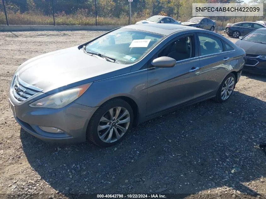 5NPEC4AB4CH422039 2012 Hyundai Sonata Se 2.0T