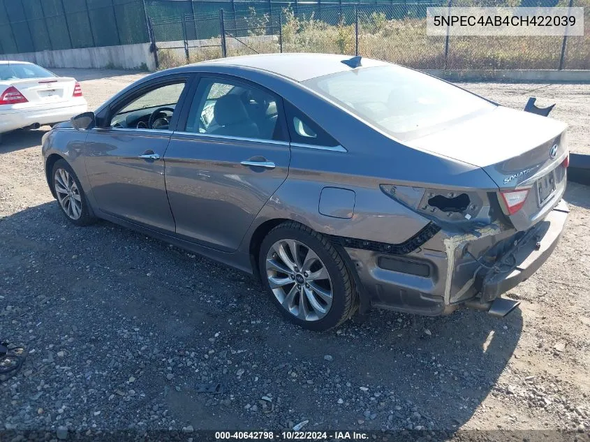 5NPEC4AB4CH422039 2012 Hyundai Sonata Se 2.0T