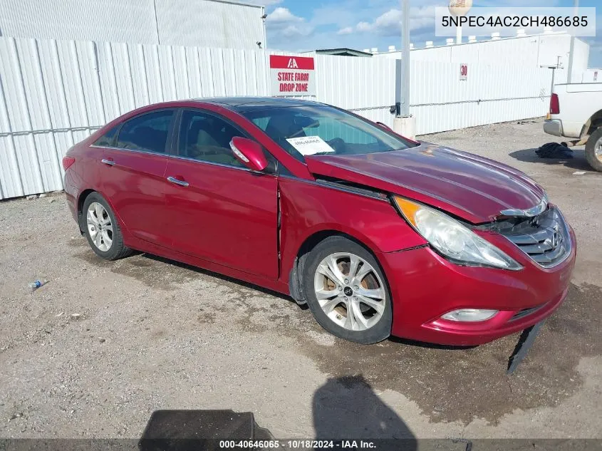 2012 Hyundai Sonata Limited VIN: 5NPEC4AC2CH486685 Lot: 40646065