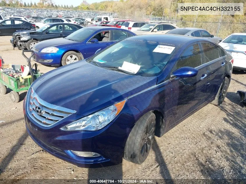 2012 Hyundai Sonata Se VIN: 5NPEC4AC4CH332155 Lot: 40647784