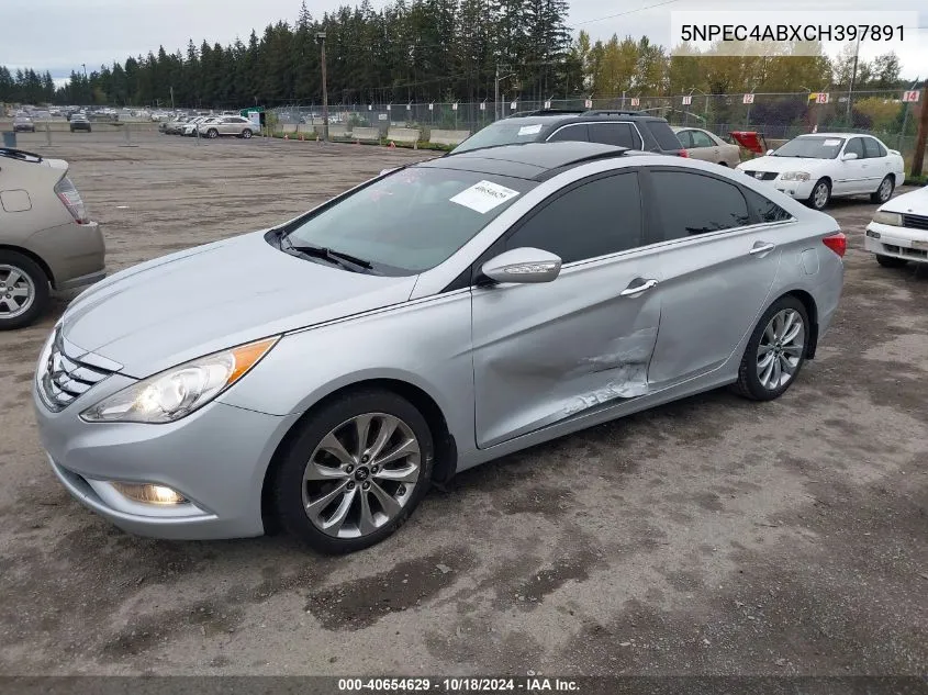 2012 Hyundai Sonata Limited 2.0T VIN: 5NPEC4ABXCH397891 Lot: 40654629