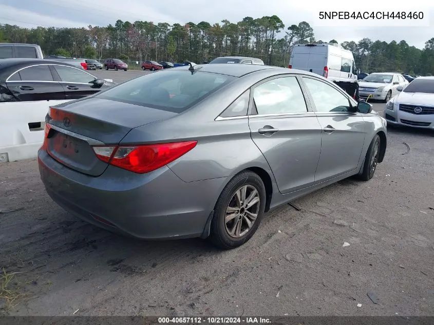 5NPEB4AC4CH448460 2012 Hyundai Sonata Gls