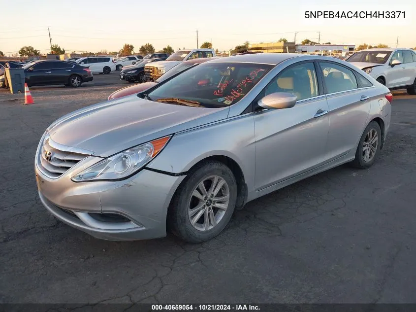 2012 Hyundai Sonata Gls/Limited/Se VIN: 5NPEB4AC4CH4H3371 Lot: 40659054