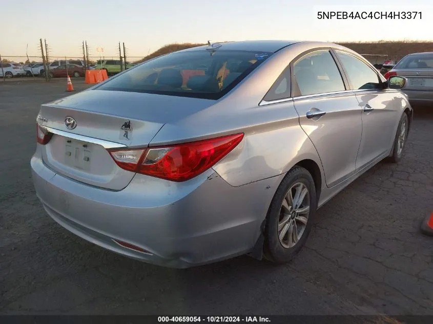 5NPEB4AC4CH4H3371 2012 Hyundai Sonata Gls/Limited/Se