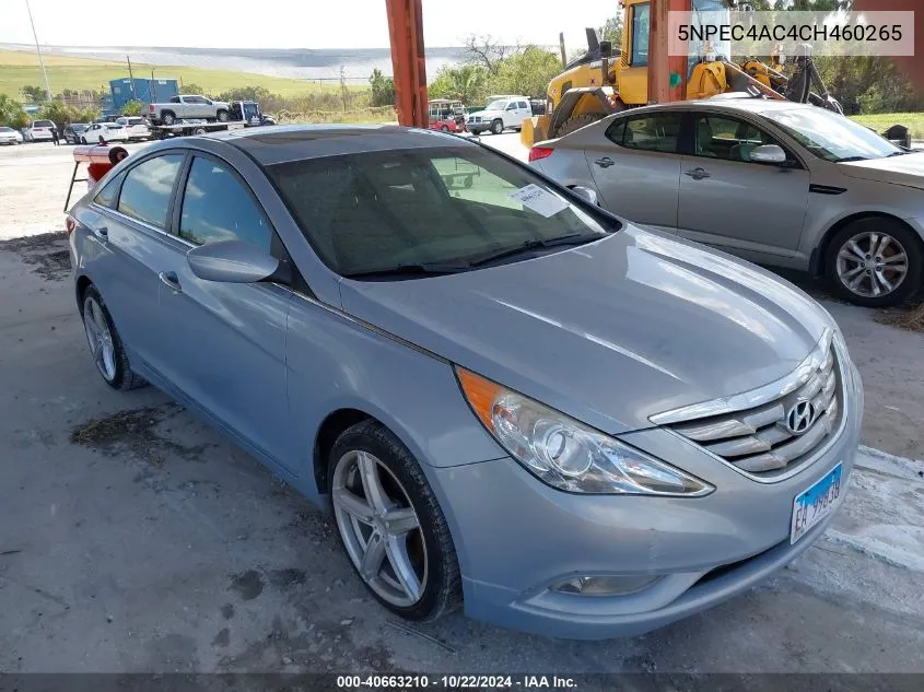 2012 Hyundai Sonata Se VIN: 5NPEC4AC4CH460265 Lot: 40663210