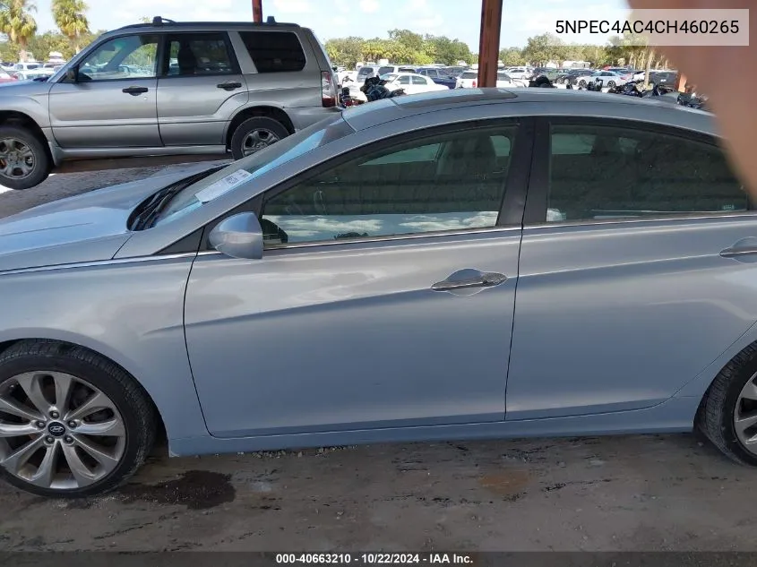 5NPEC4AC4CH460265 2012 Hyundai Sonata Se