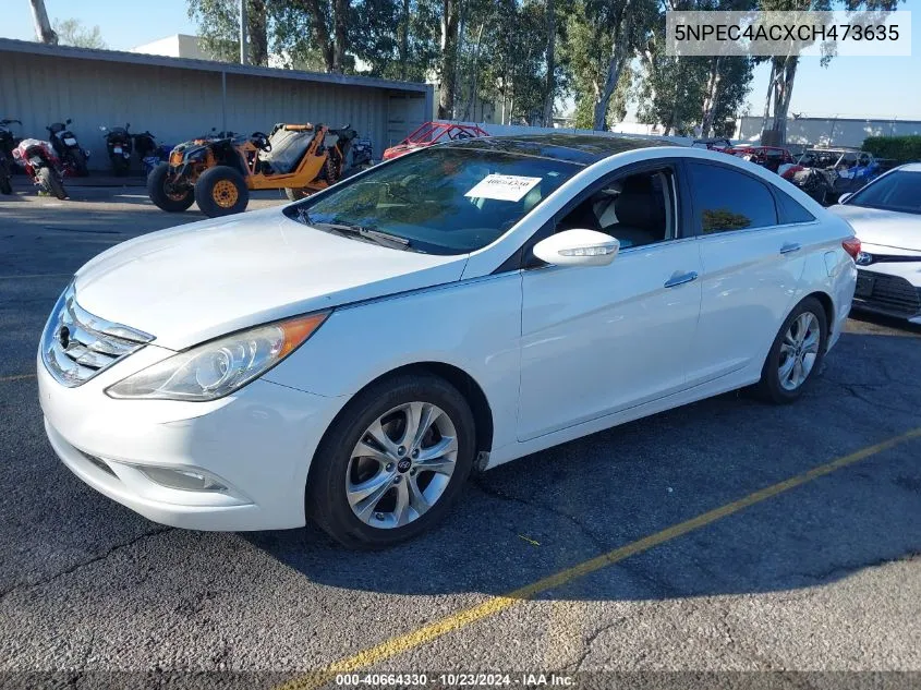 5NPEC4ACXCH473635 2012 Hyundai Sonata Limited