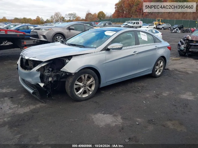 2012 Hyundai Sonata Limited VIN: 5NPEC4AC2CH390460 Lot: 40668866