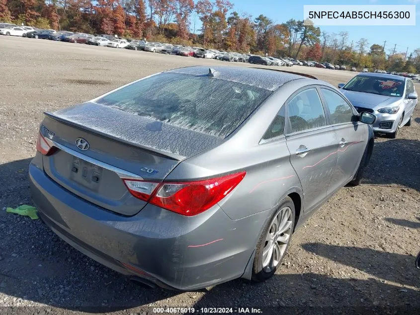 2012 Hyundai Sonata Se 2.0T VIN: 5NPEC4AB5CH456300 Lot: 40675019