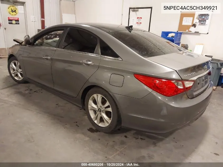 2012 Hyundai Sonata Limited VIN: 5NPEC4AC5CH349921 Lot: 40680208