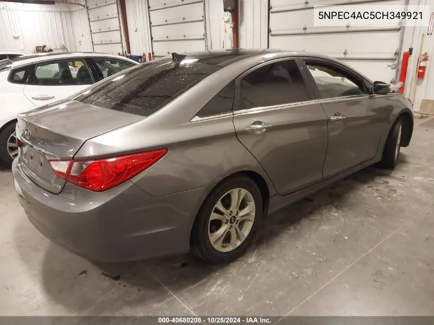 2012 Hyundai Sonata Limited VIN: 5NPEC4AC5CH349921 Lot: 40680208