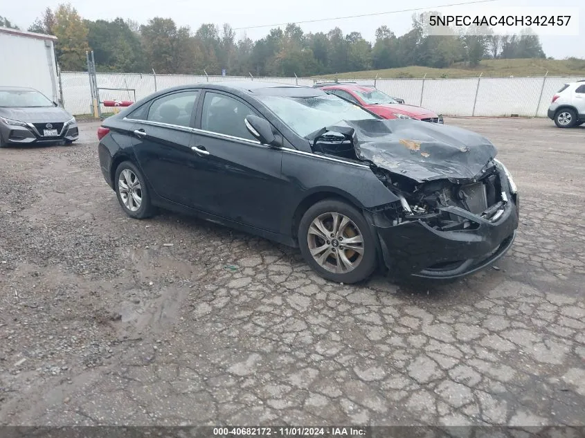 2012 Hyundai Sonata Limited VIN: 5NPEC4AC4CH342457 Lot: 40682172