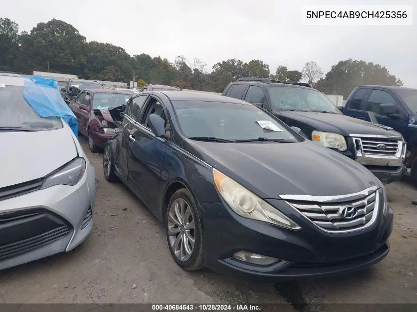 2012 Hyundai Sonata Se 2.0T VIN: 5NPEC4AB9CH425356 Lot: 40684543