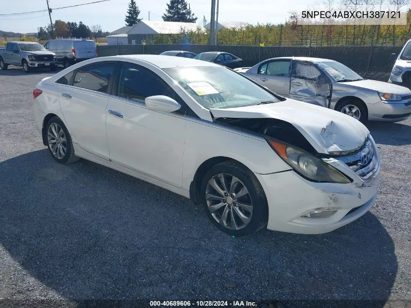 2012 Hyundai Sonata Se 2.0T VIN: 5NPEC4ABXCH387121 Lot: 40689606