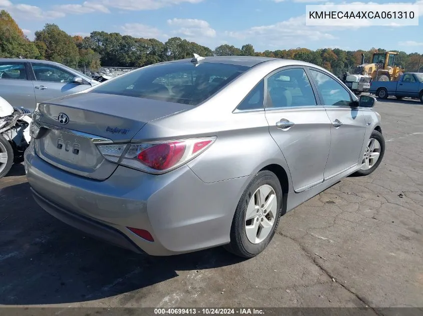 2012 Hyundai Sonata Hybrid VIN: KMHEC4A4XCA061310 Lot: 40699413