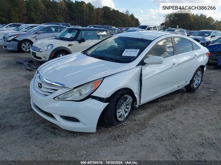 5NPEB4AC4CH386266 2012 Hyundai Sonata Gls